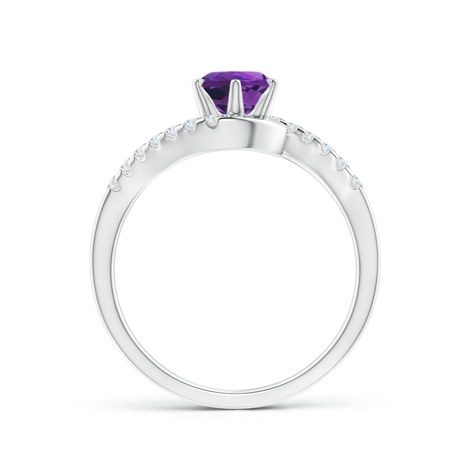 AAAA - Amethyst / 1 CT / 14 KT White Gold