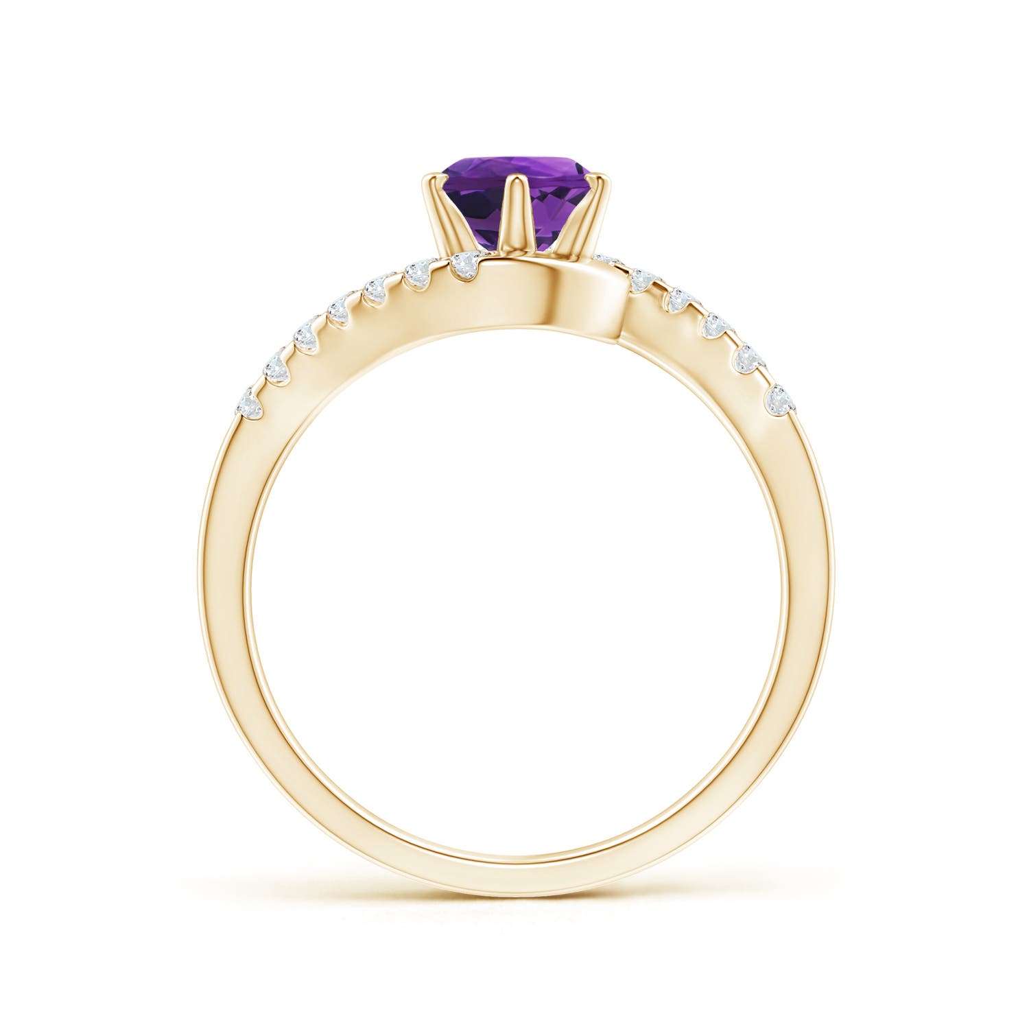 AAAA - Amethyst / 1 CT / 14 KT Yellow Gold