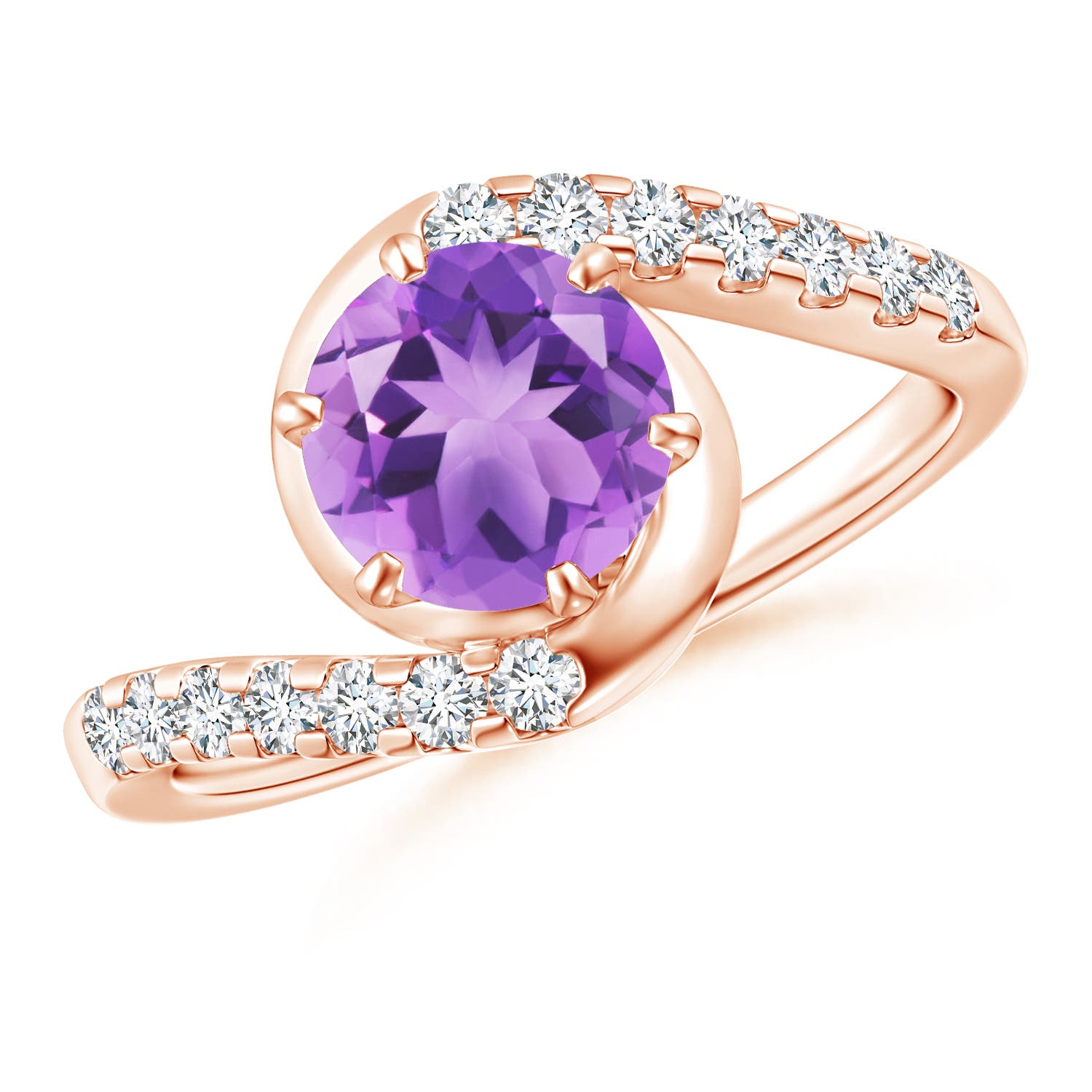 A - Amethyst / 1.5 CT / 14 KT Rose Gold