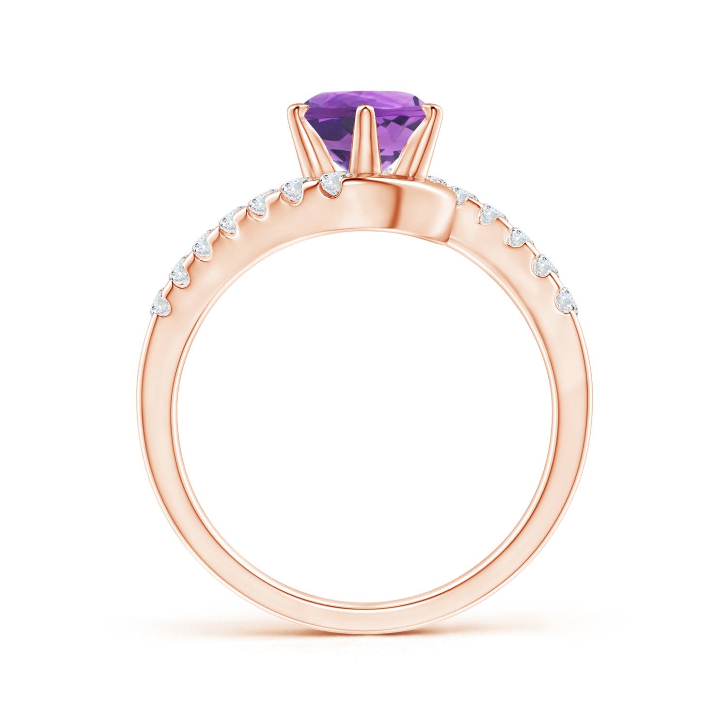 AA - Amethyst / 1.5 CT / 14 KT Rose Gold