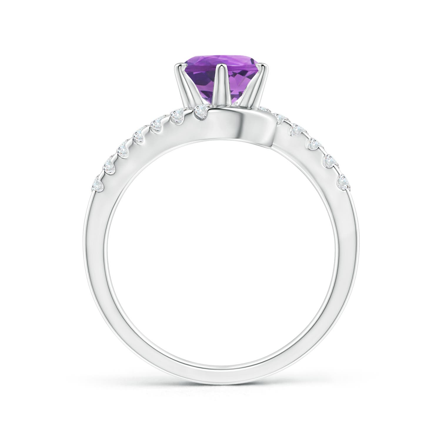 AA - Amethyst / 1.5 CT / 14 KT White Gold