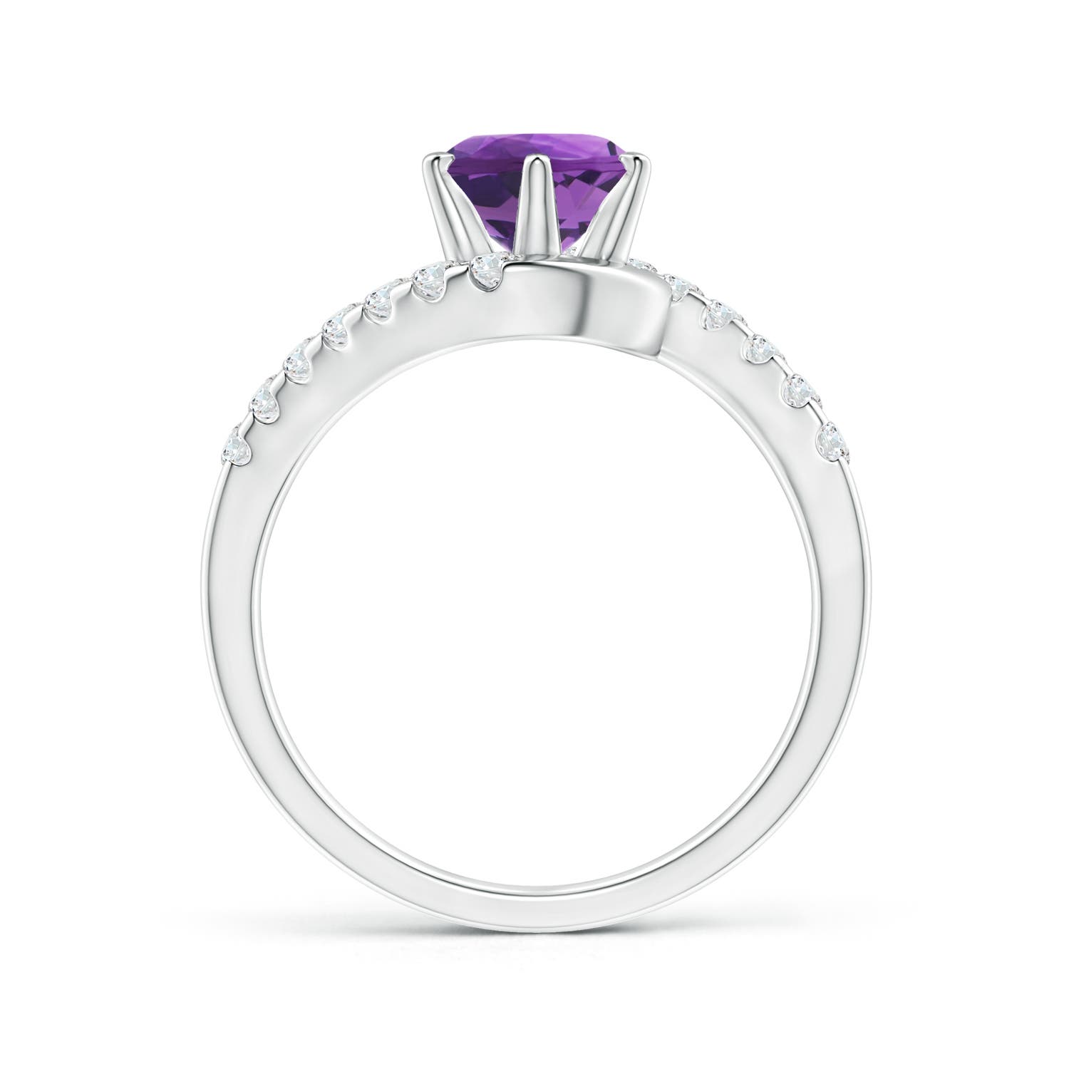 AAA - Amethyst / 1.5 CT / 14 KT White Gold