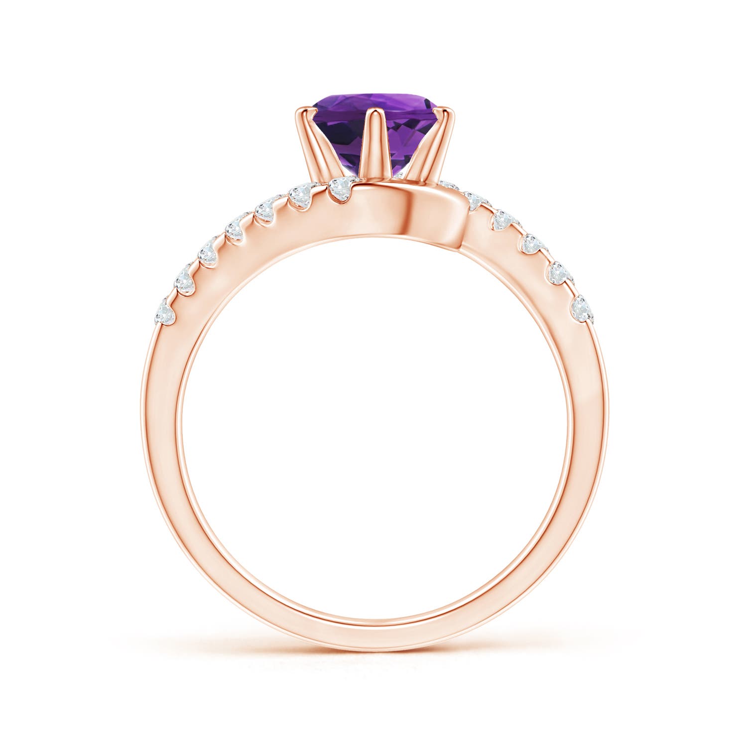 AAAA - Amethyst / 1.5 CT / 14 KT Rose Gold