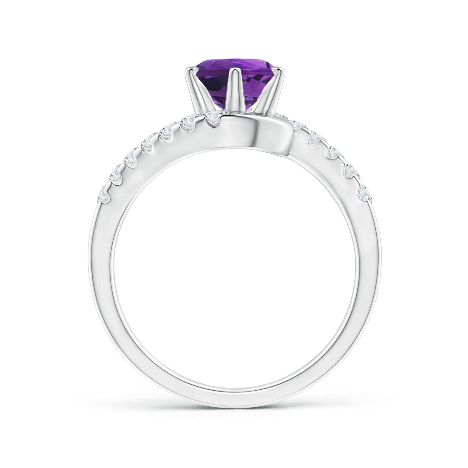 AAAA - Amethyst / 1.5 CT / 14 KT White Gold