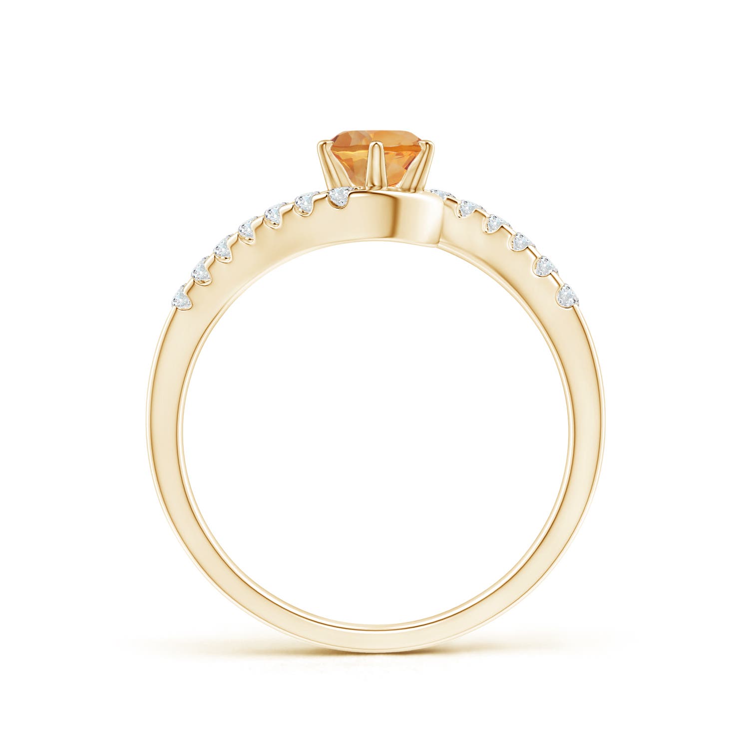 AA - Citrine / 0.62 CT / 14 KT Yellow Gold