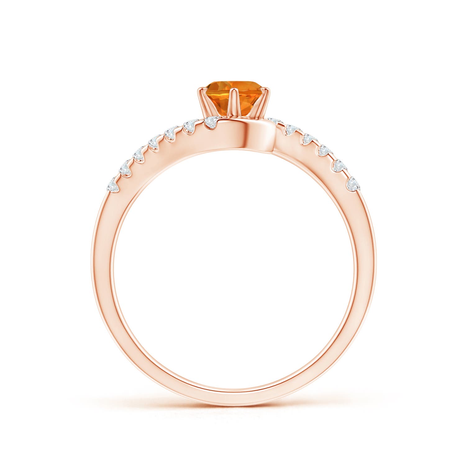 AAAA - Citrine / 0.62 CT / 14 KT Rose Gold