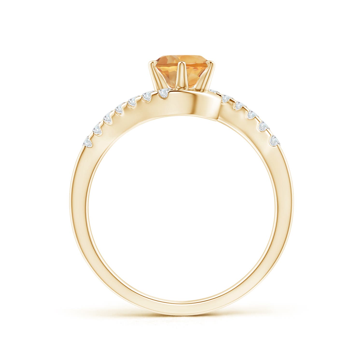 A - Citrine / 0.9 CT / 14 KT Yellow Gold