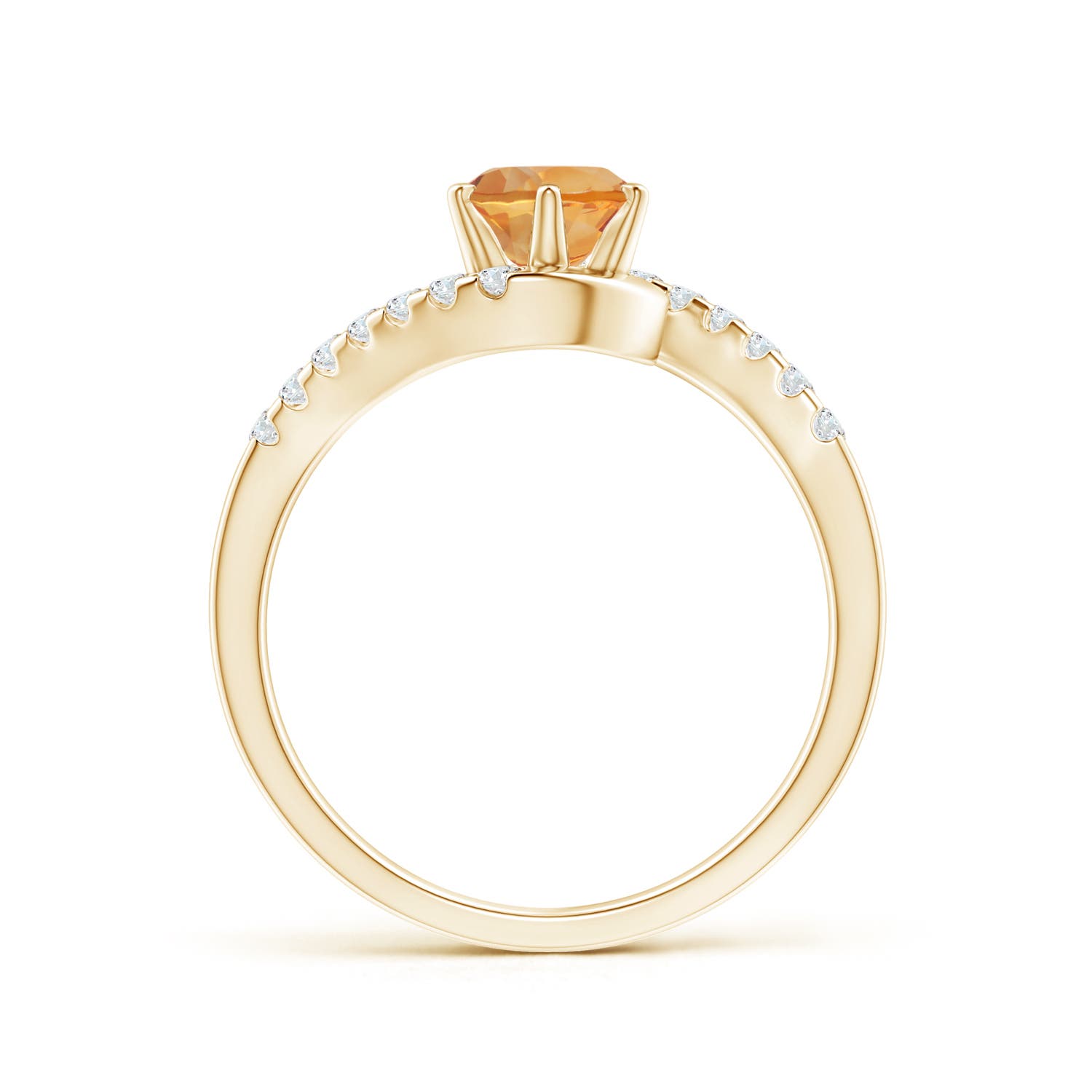 AA - Citrine / 0.9 CT / 14 KT Yellow Gold