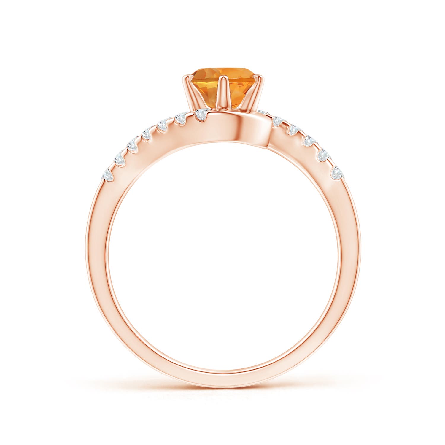 AAA - Citrine / 0.9 CT / 14 KT Rose Gold