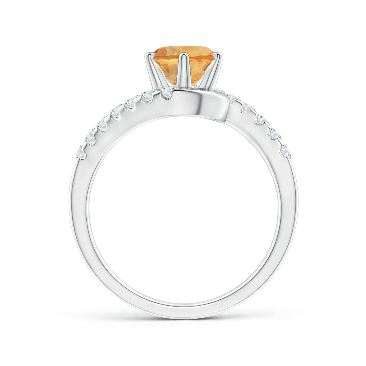 A - Citrine / 1.6 CT / 14 KT White Gold