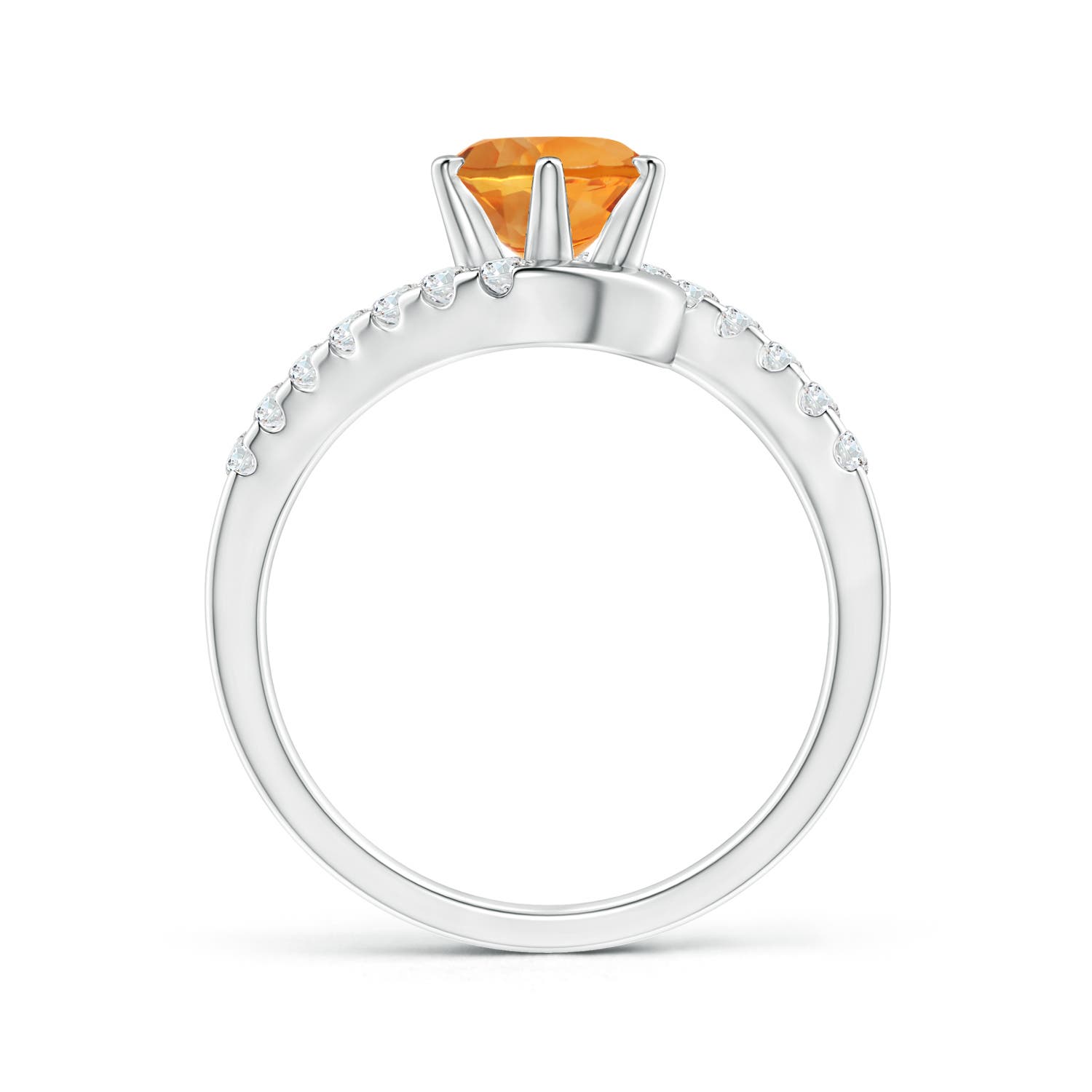 AAA - Citrine / 1.6 CT / 14 KT White Gold