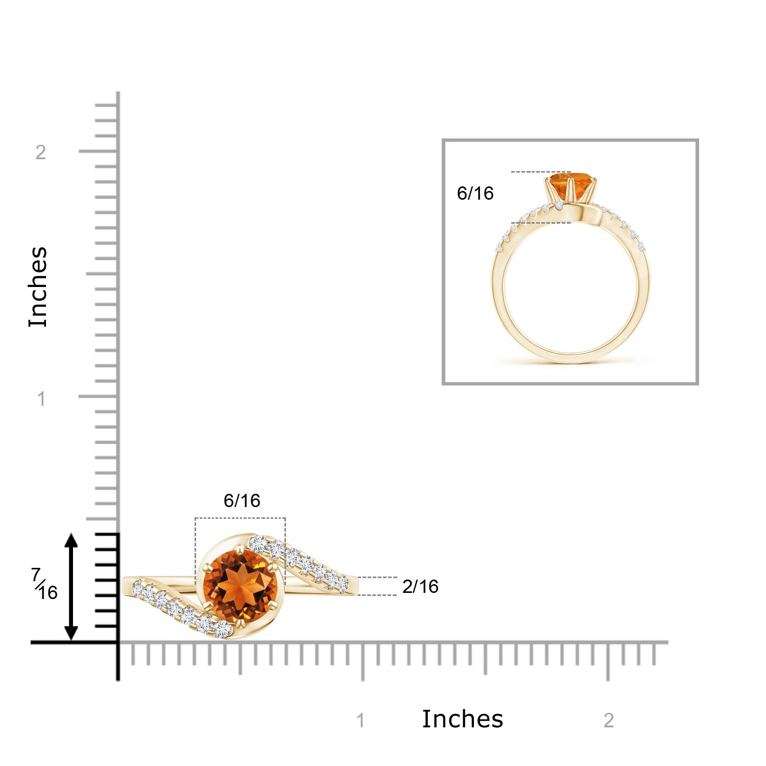 AAAA - Citrine / 1.6 CT / 14 KT Yellow Gold