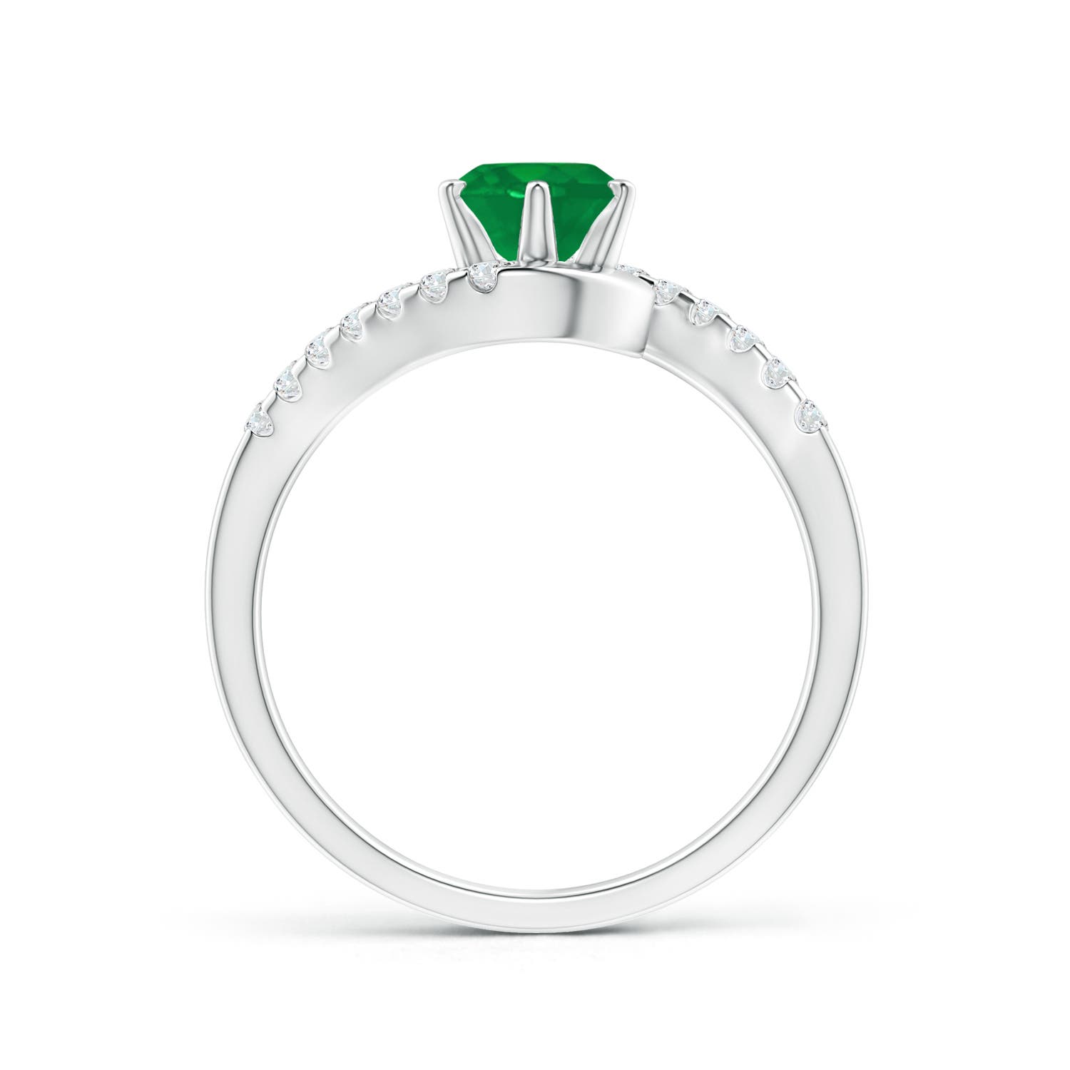 AA - Emerald / 0.95 CT / 14 KT White Gold