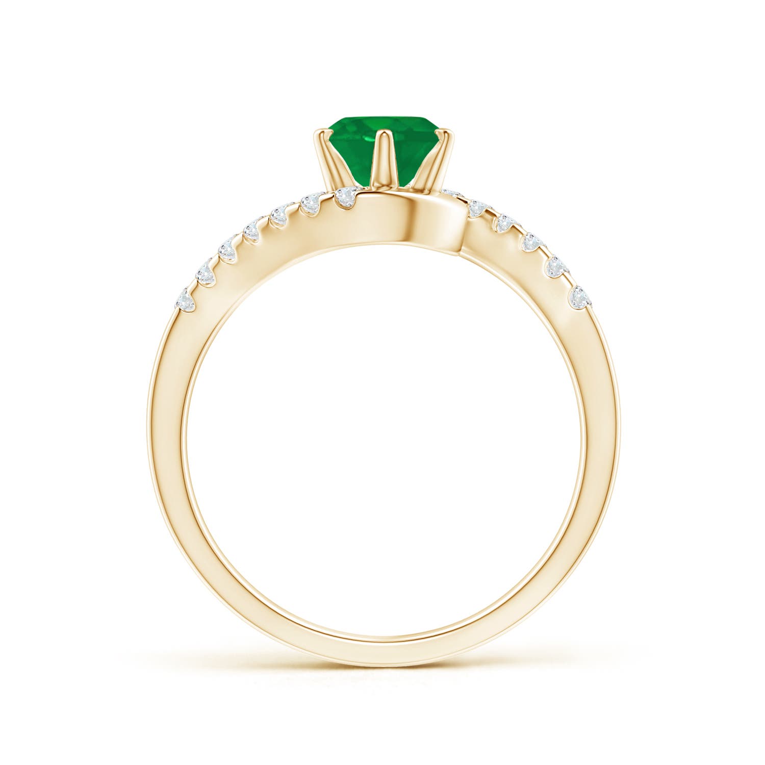 AA - Emerald / 0.95 CT / 14 KT Yellow Gold