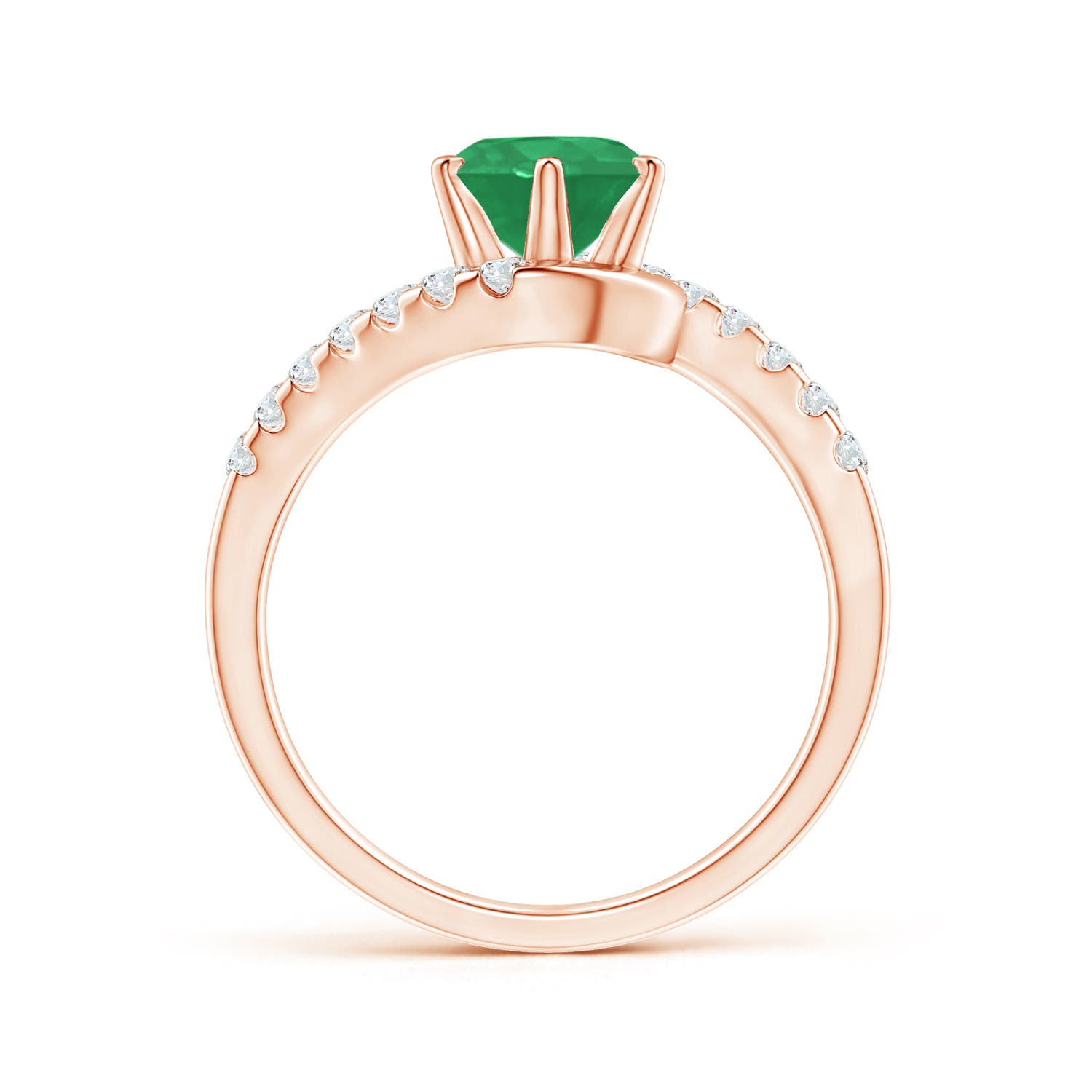 A - Emerald / 1.55 CT / 14 KT Rose Gold