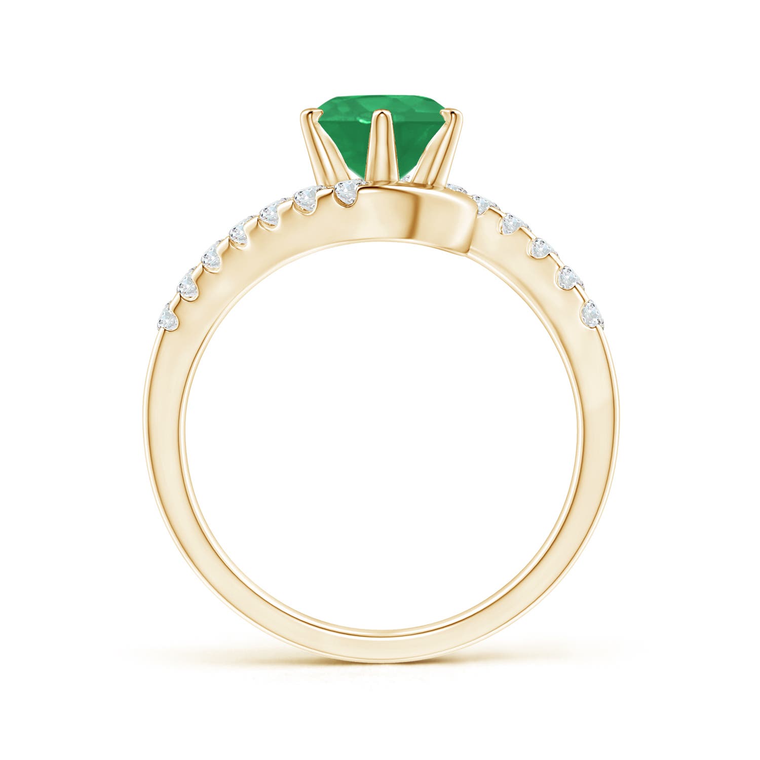 A - Emerald / 1.55 CT / 14 KT Yellow Gold