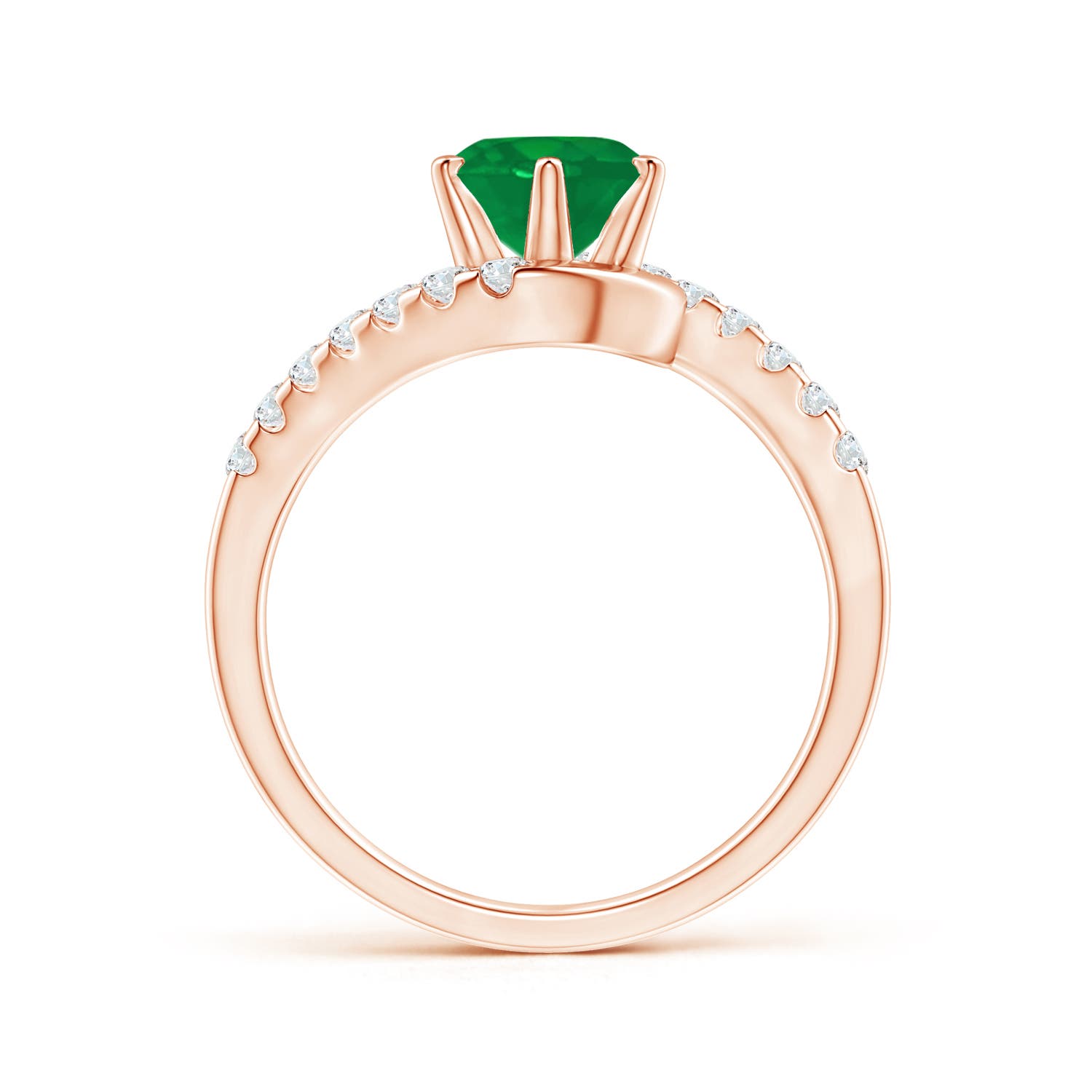 AA - Emerald / 1.55 CT / 14 KT Rose Gold