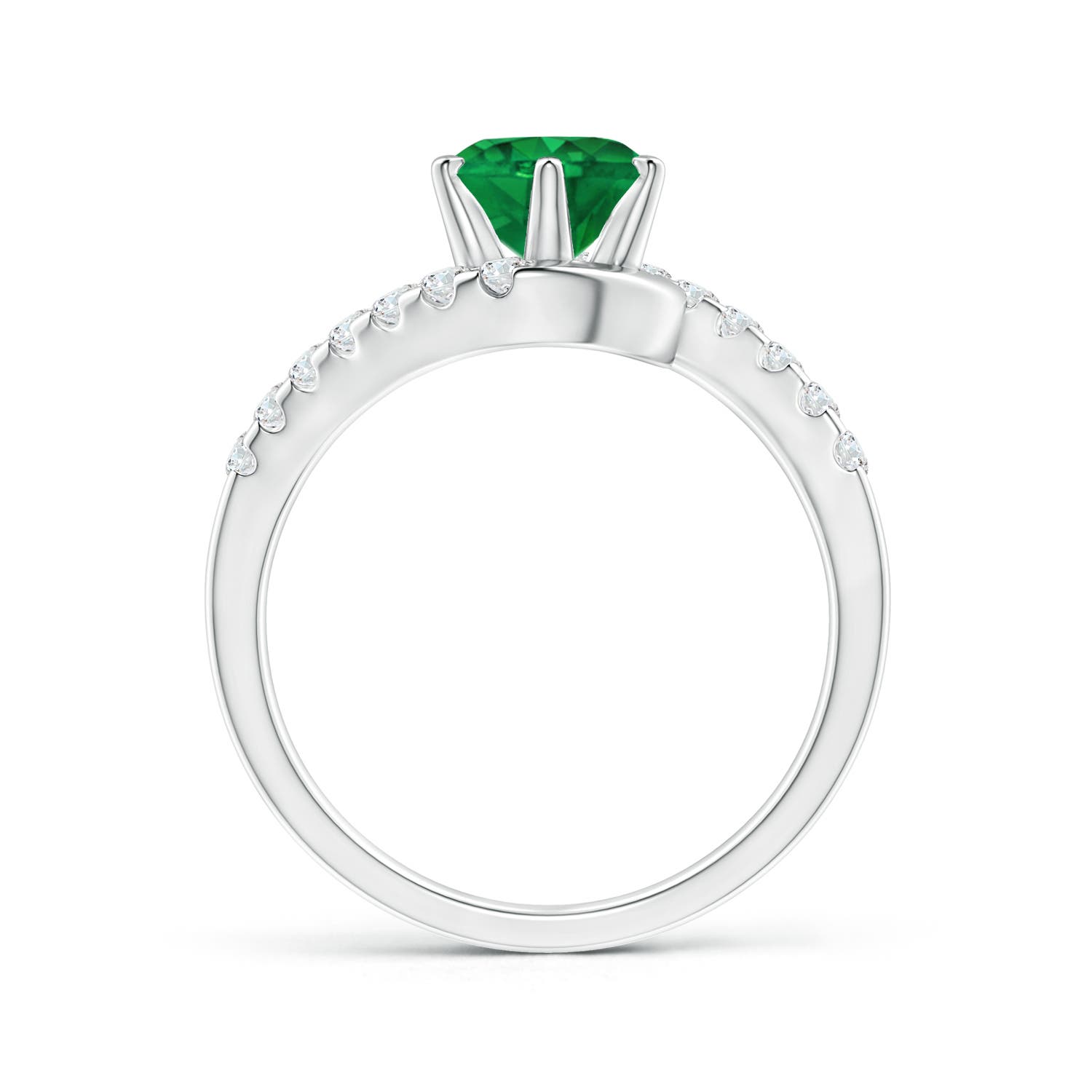 AAA - Emerald / 1.55 CT / 14 KT White Gold