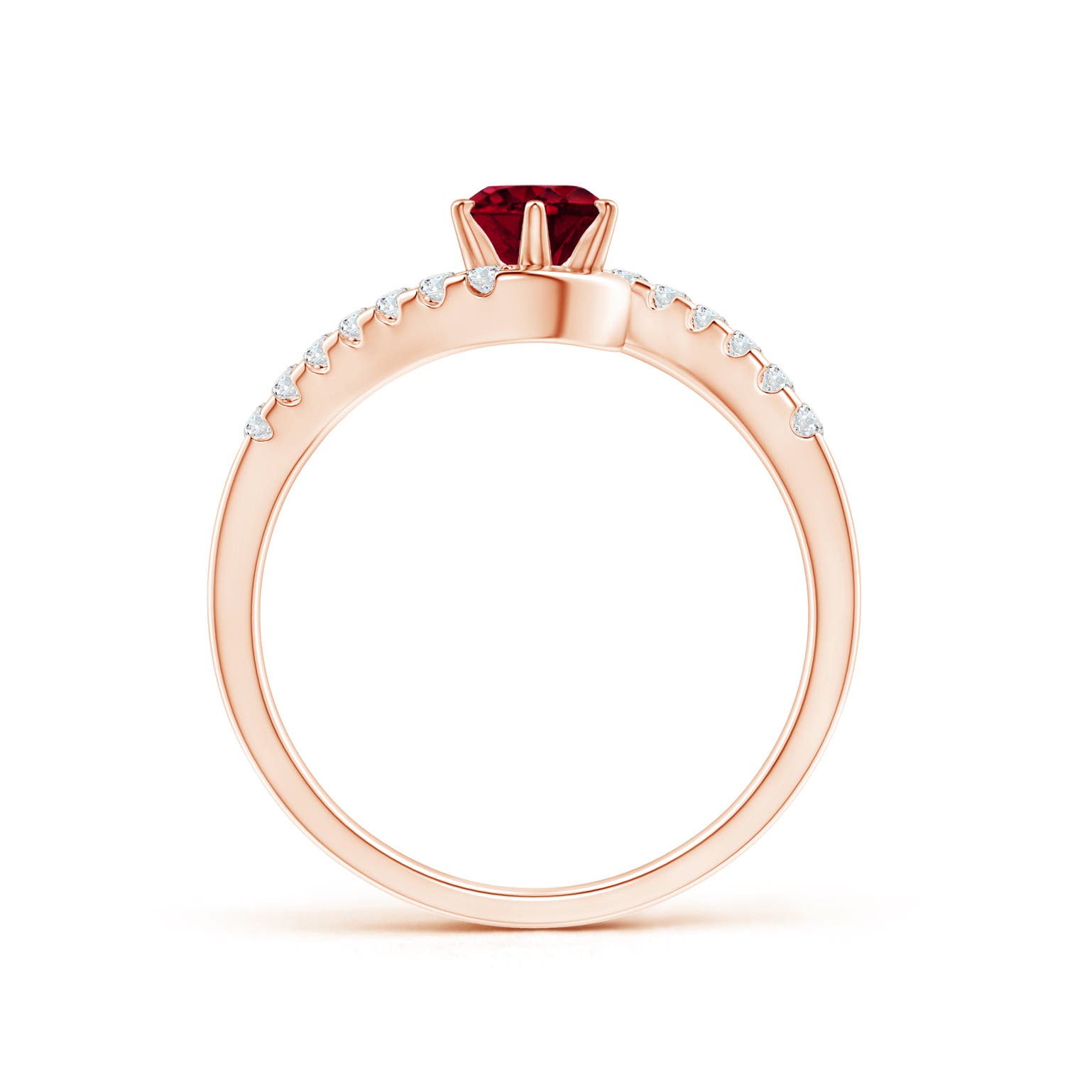 AA - Garnet / 0.77 CT / 14 KT Rose Gold