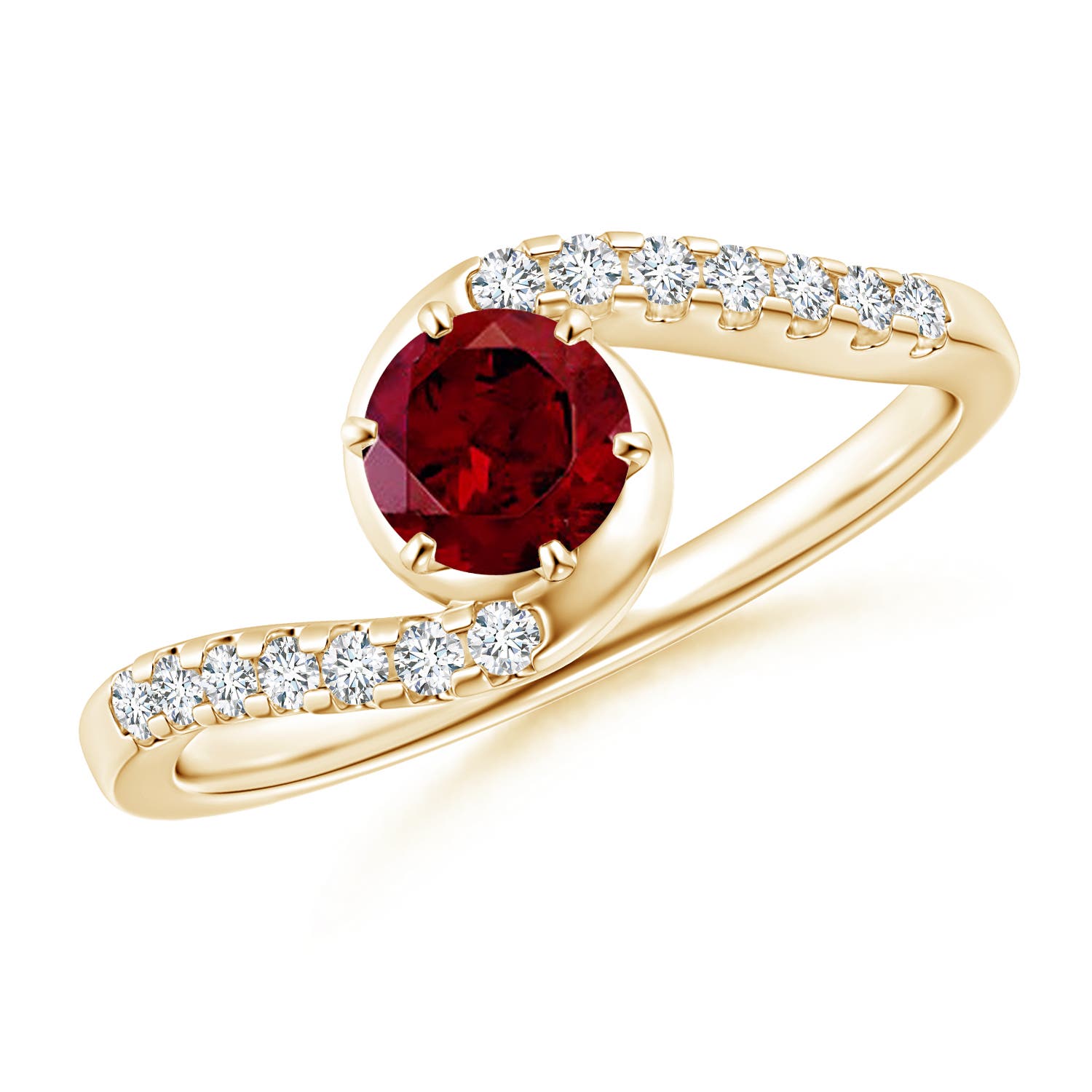 AAA - Garnet / 0.77 CT / 14 KT Yellow Gold