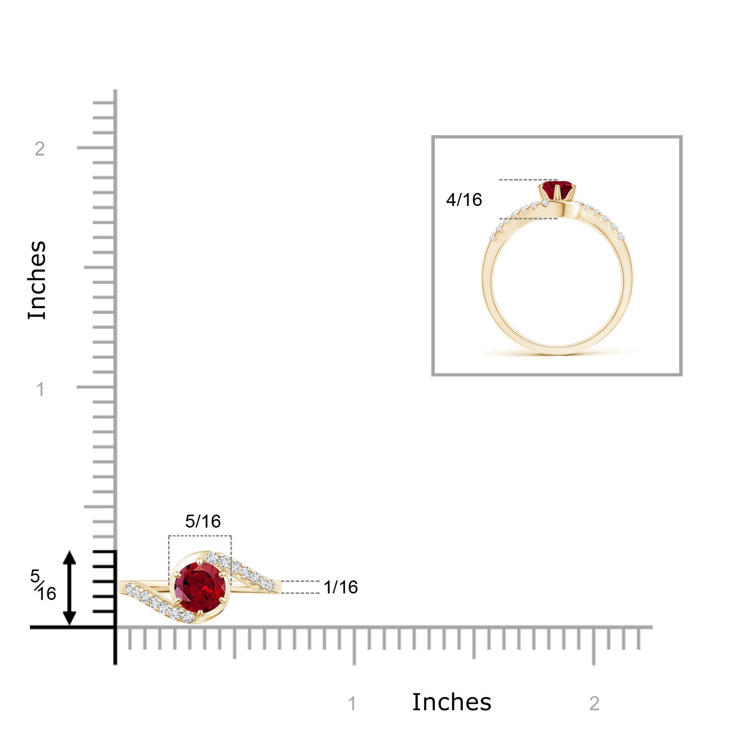 AAAA - Garnet / 0.77 CT / 14 KT Yellow Gold