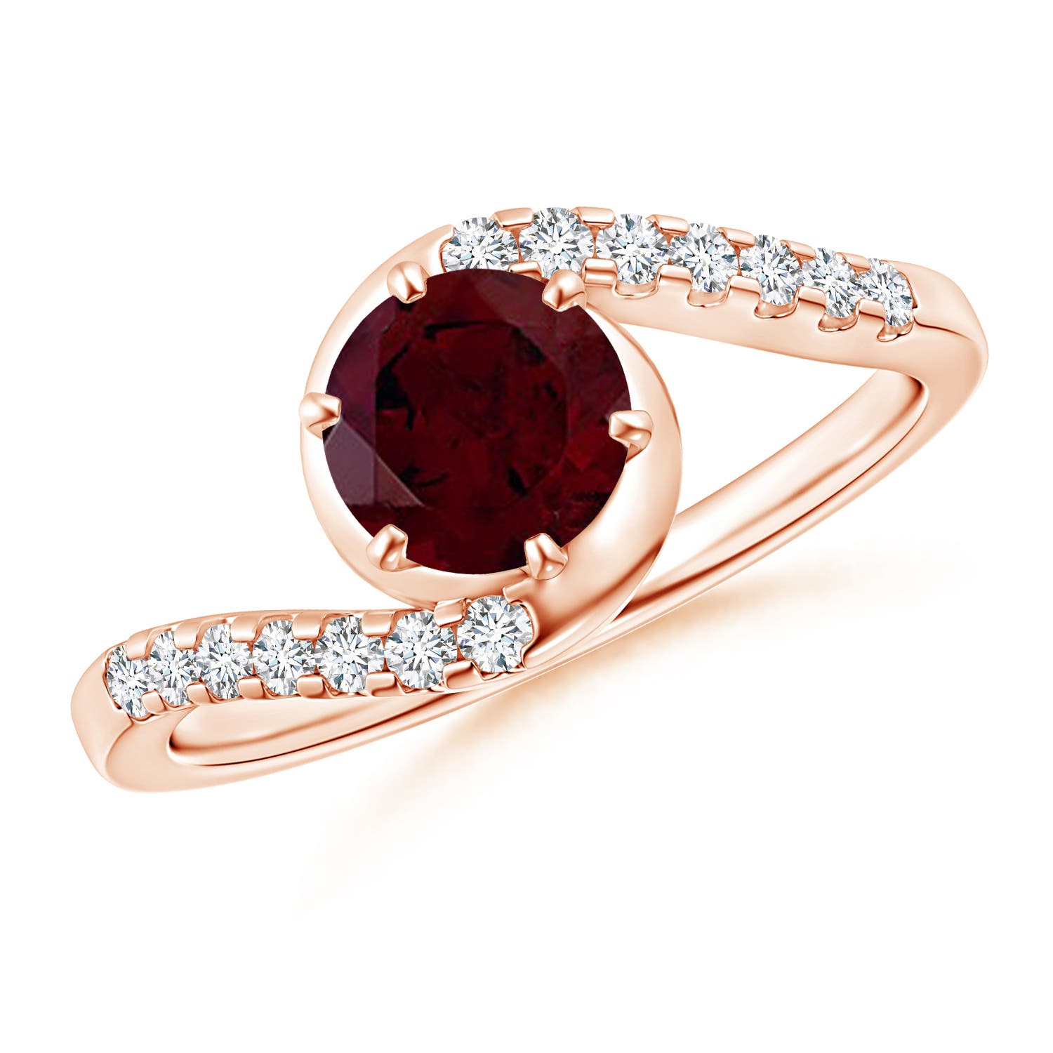 A - Garnet / 1.2 CT / 14 KT Rose Gold