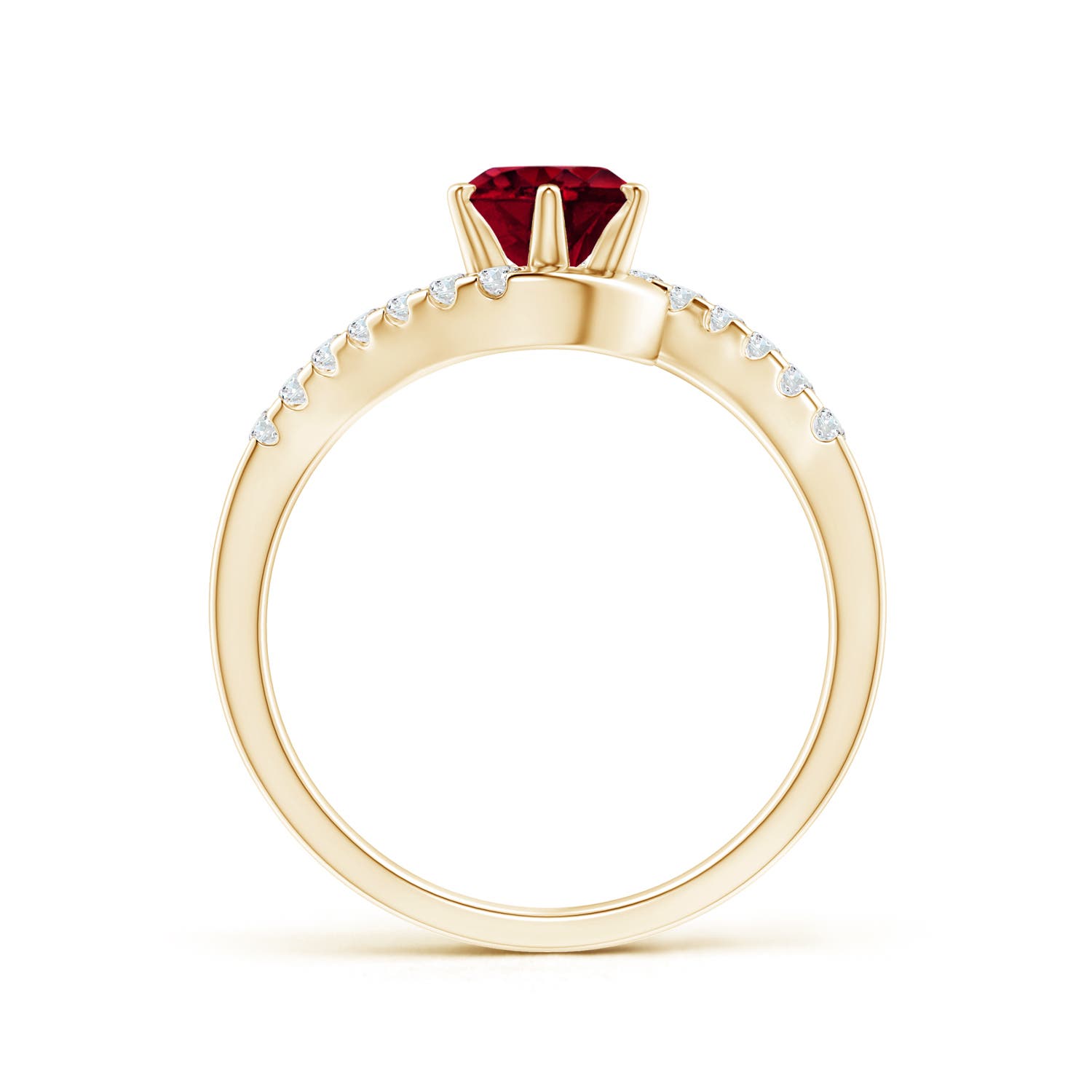 AA - Garnet / 1.2 CT / 14 KT Yellow Gold