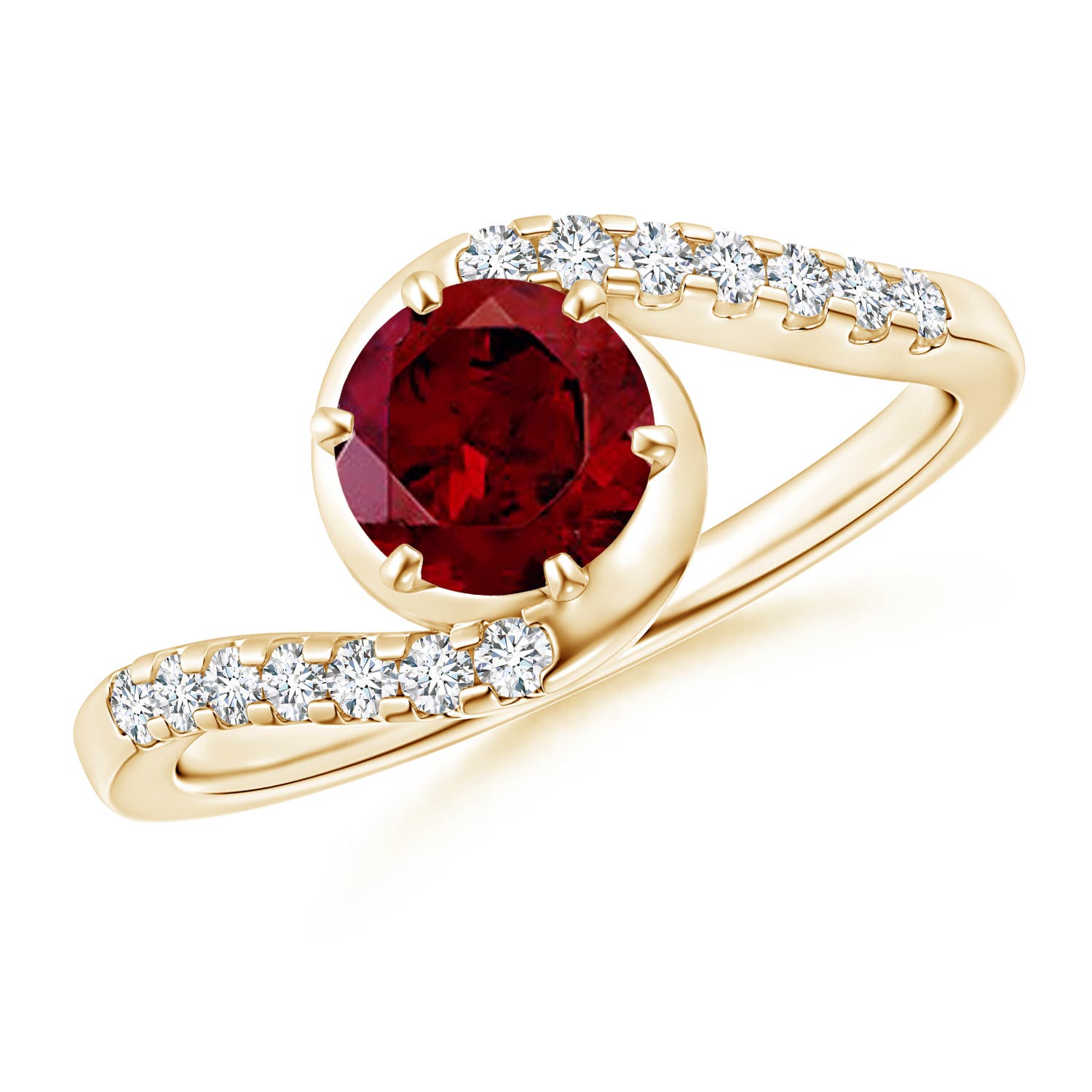 AAA - Garnet / 1.2 CT / 14 KT Yellow Gold