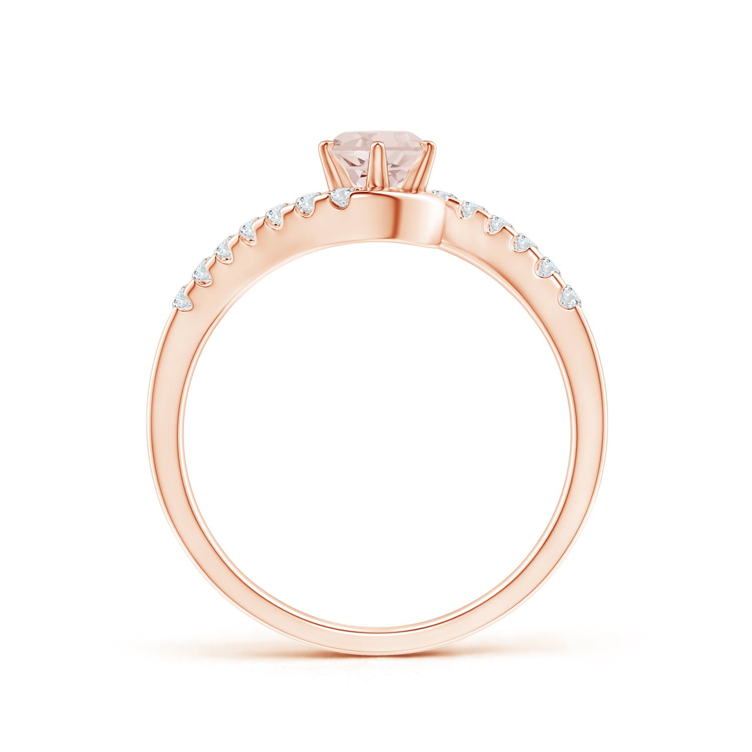 A - Morganite / 0.59 CT / 14 KT Rose Gold