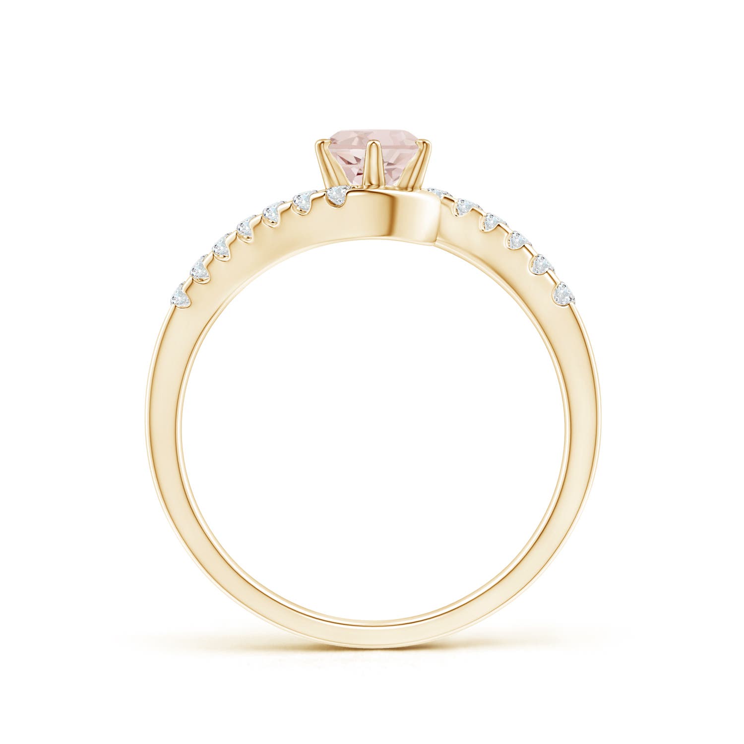 A - Morganite / 0.59 CT / 14 KT Yellow Gold