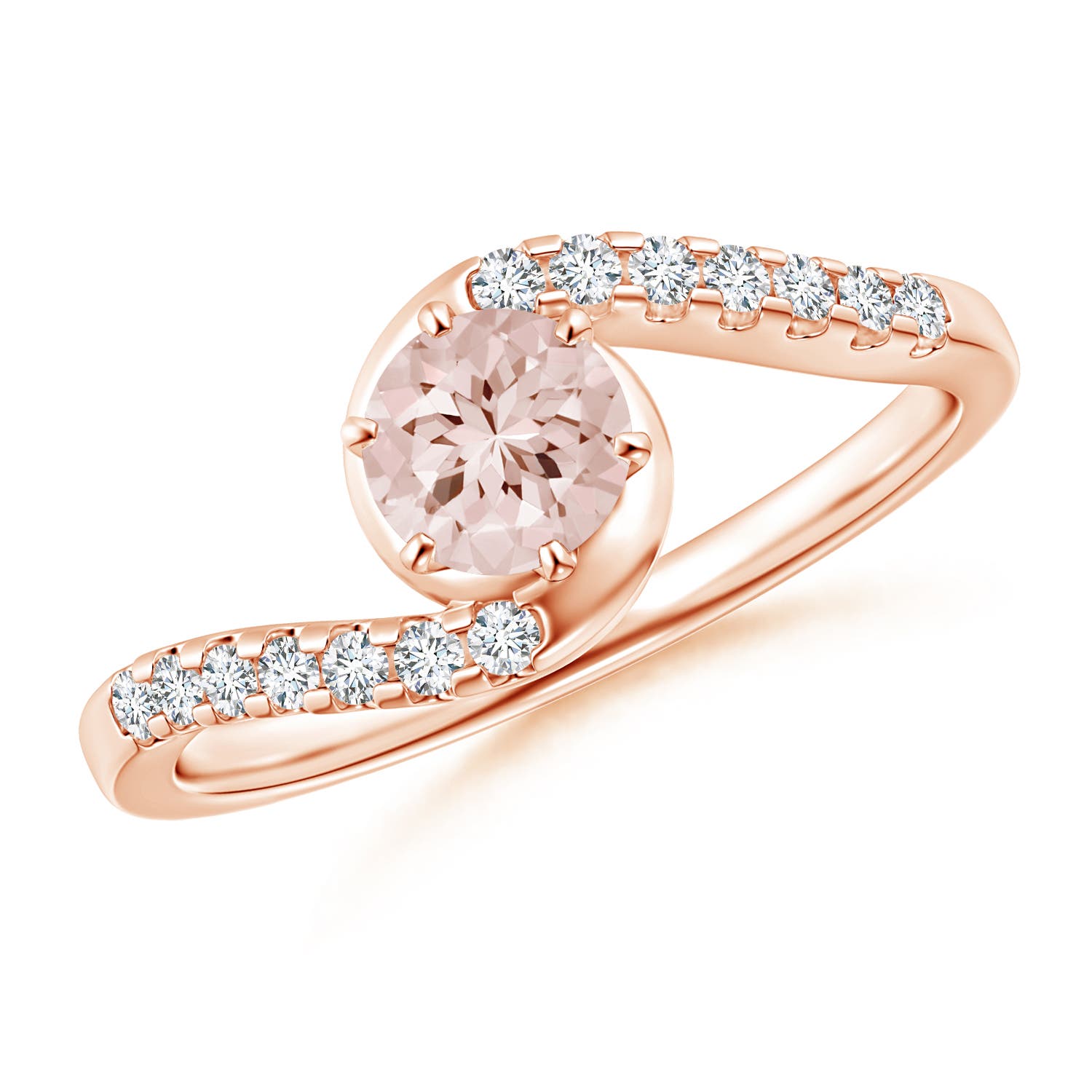 AA - Morganite / 0.59 CT / 14 KT Rose Gold