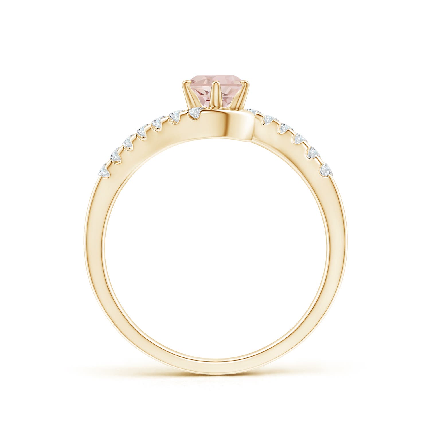 AA - Morganite / 0.59 CT / 14 KT Yellow Gold