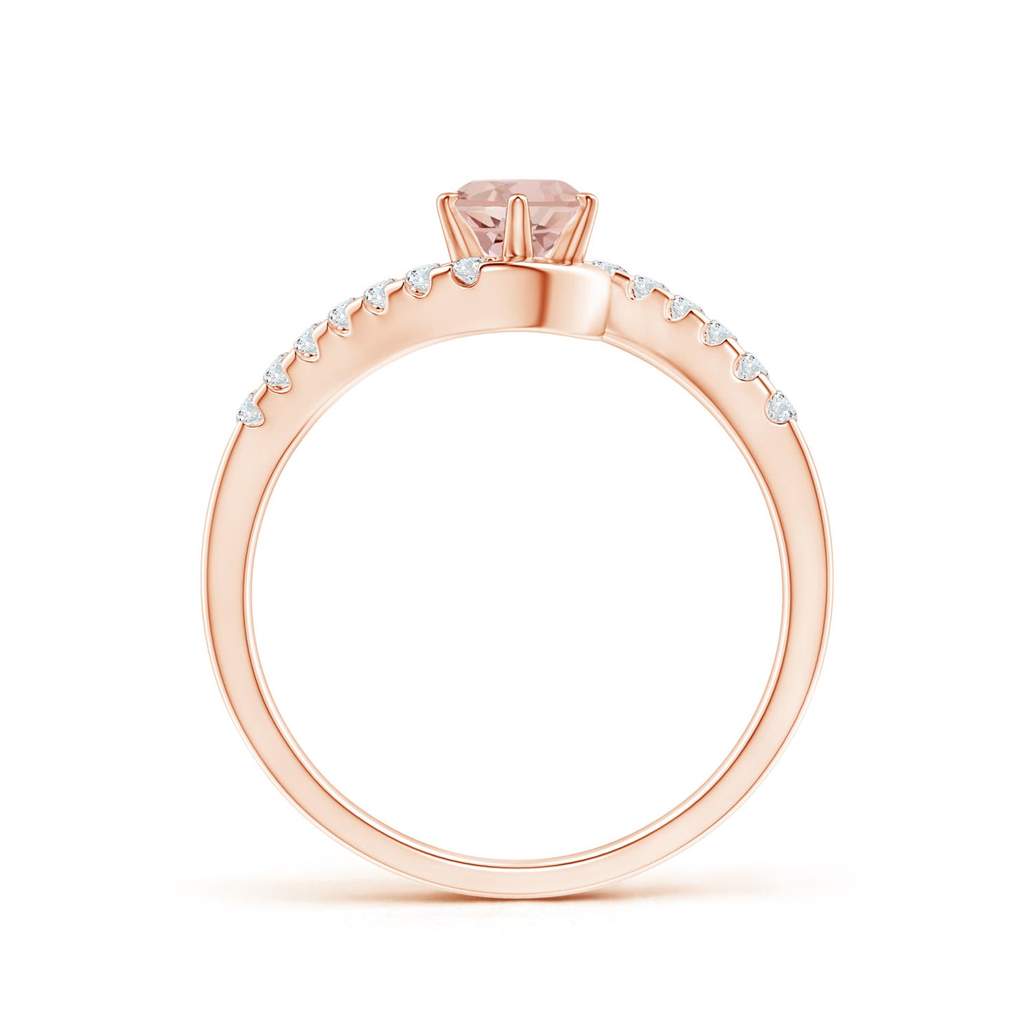 AAAA - Morganite / 0.59 CT / 14 KT Rose Gold