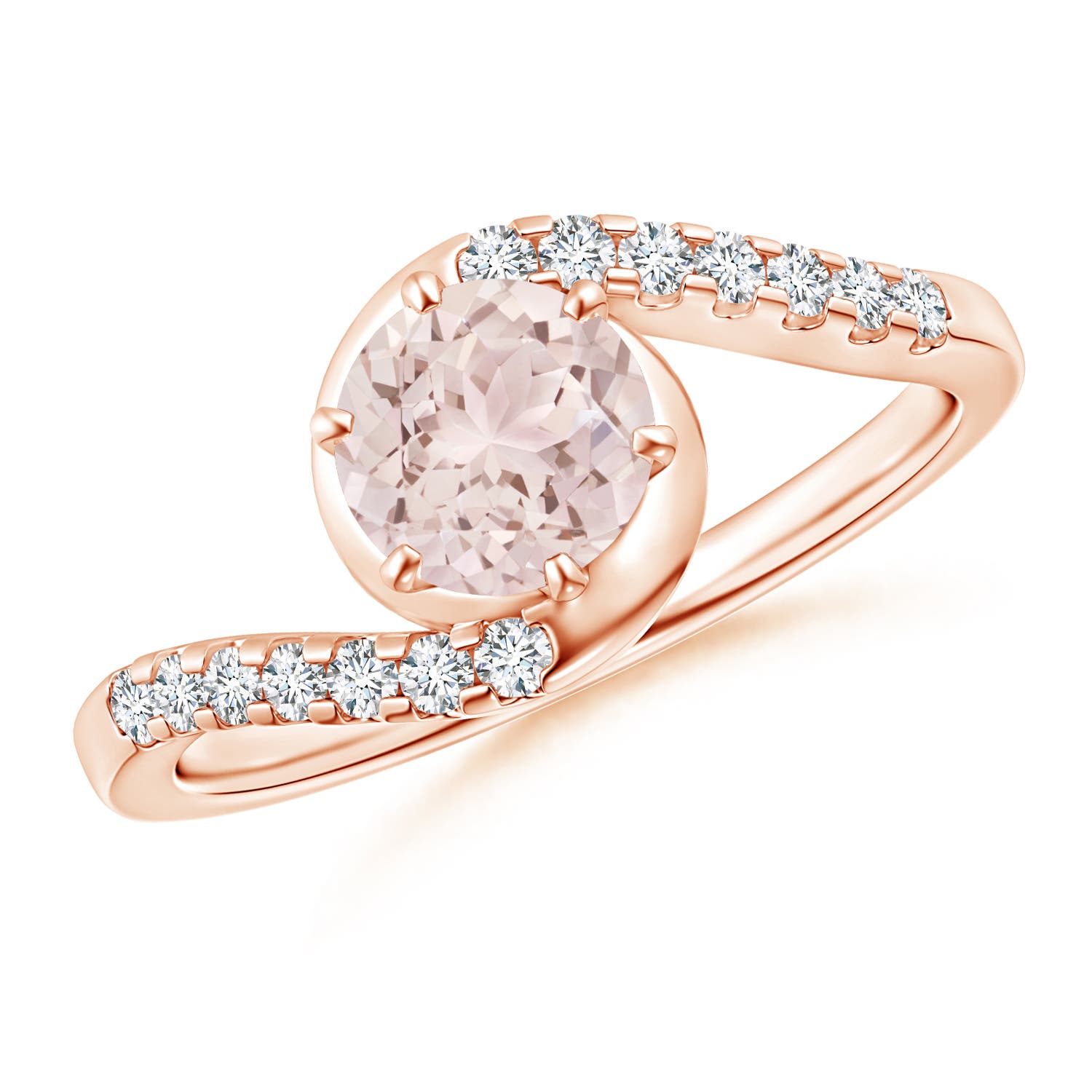 A - Morganite / 0.9 CT / 14 KT Rose Gold