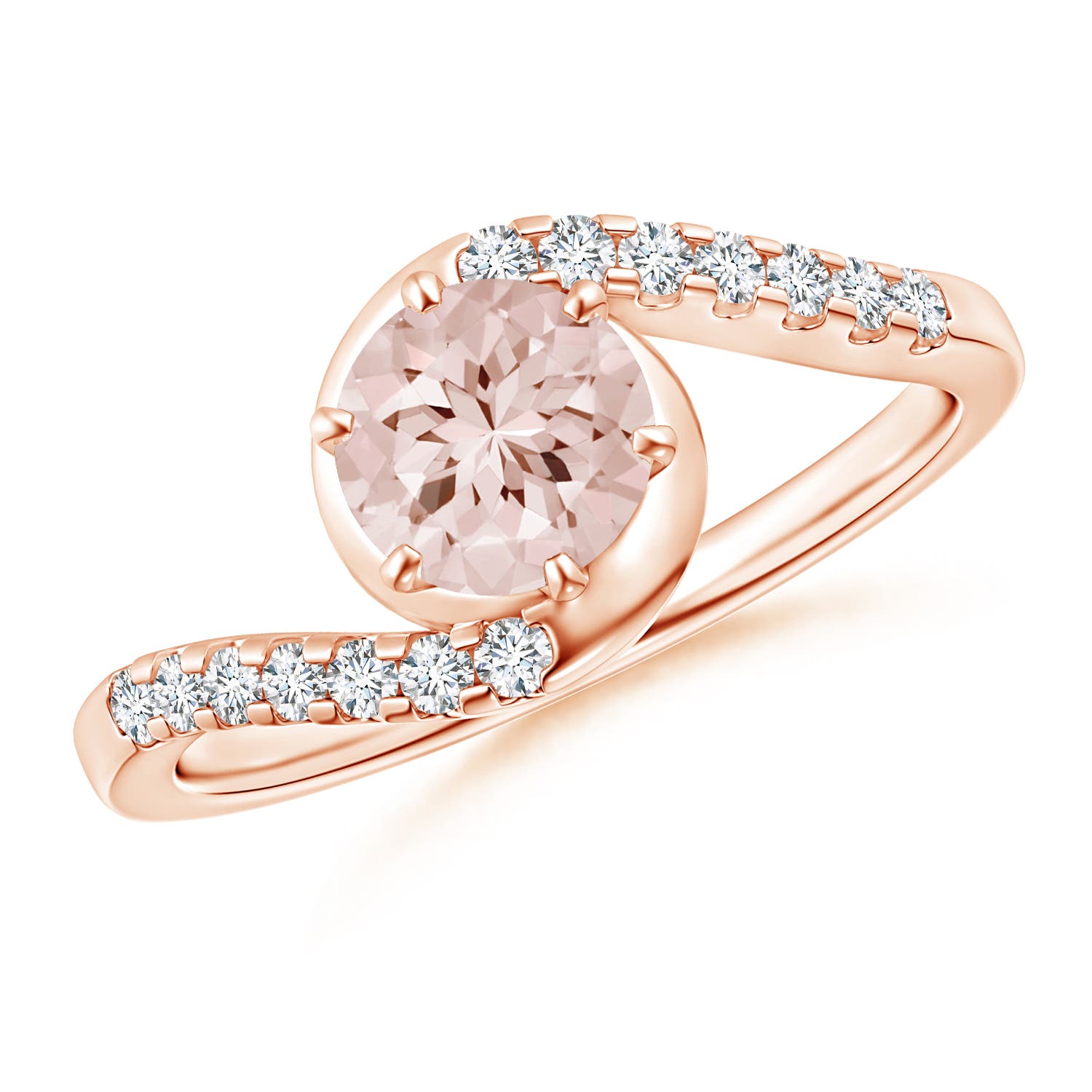 AA - Morganite / 0.9 CT / 14 KT Rose Gold