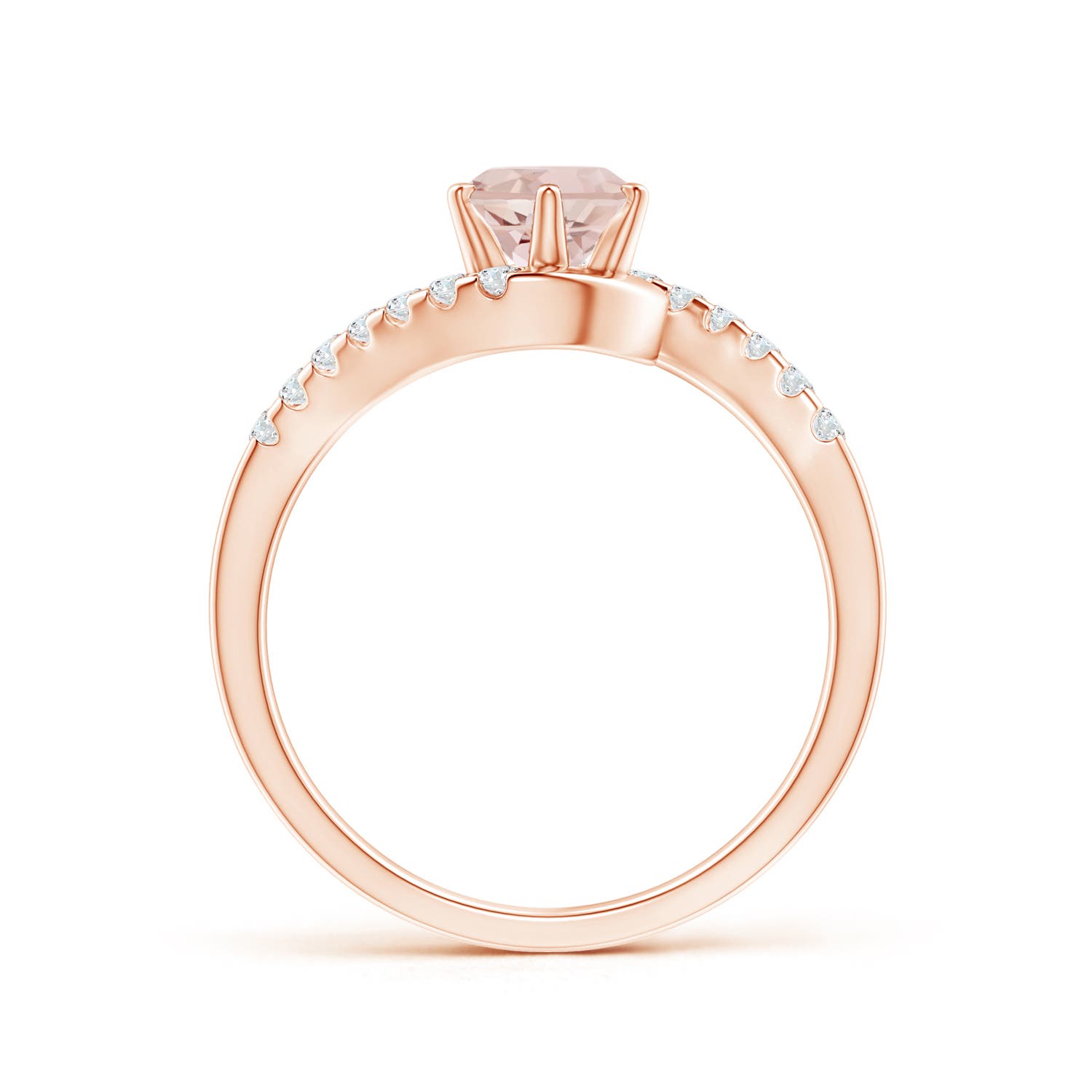 AA - Morganite / 0.9 CT / 14 KT Rose Gold