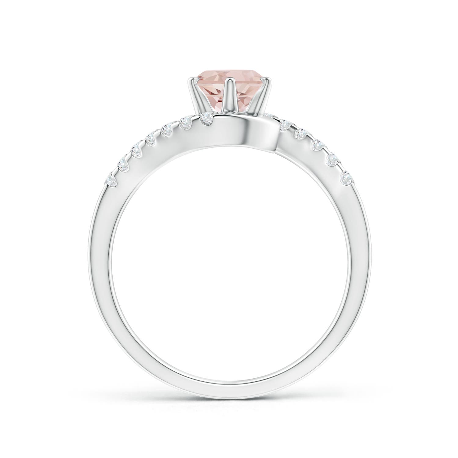 AA - Morganite / 0.9 CT / 14 KT White Gold