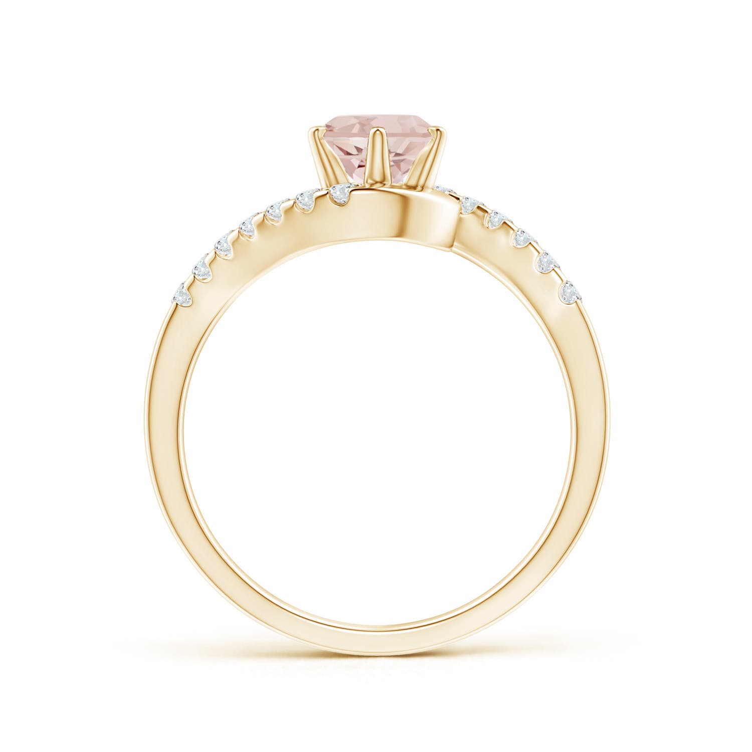 AA - Morganite / 0.9 CT / 14 KT Yellow Gold