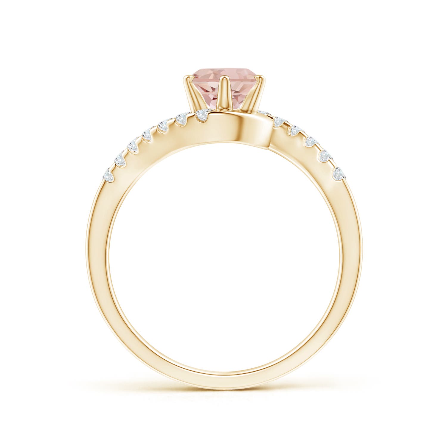 AAA - Morganite / 0.9 CT / 14 KT Yellow Gold