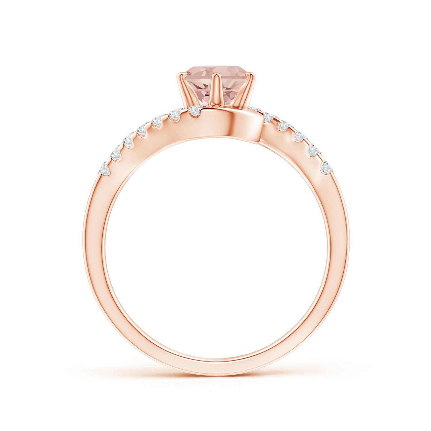 AAAA - Morganite / 0.9 CT / 14 KT Rose Gold