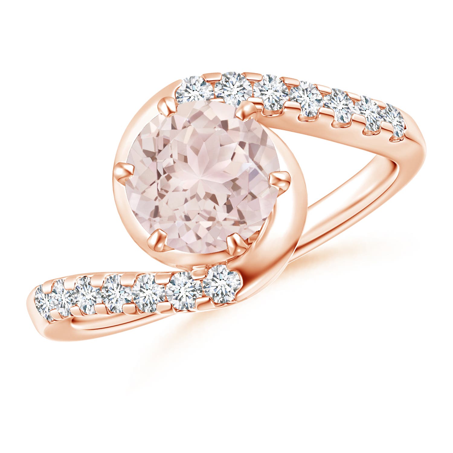 A - Morganite / 1.45 CT / 14 KT Rose Gold