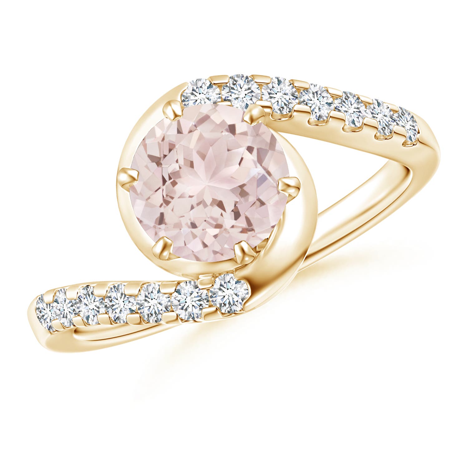 A - Morganite / 1.45 CT / 14 KT Yellow Gold