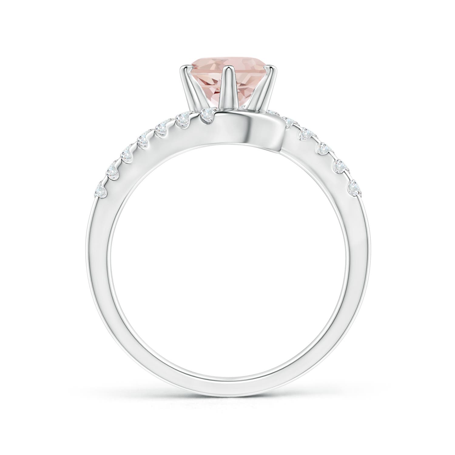 AA - Morganite / 1.45 CT / 14 KT White Gold