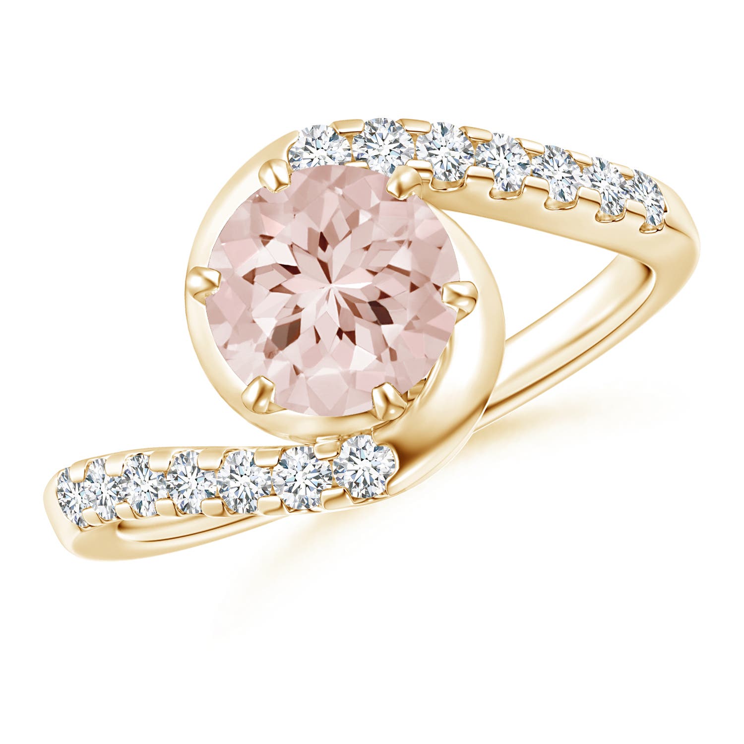 AA - Morganite / 1.45 CT / 14 KT Yellow Gold