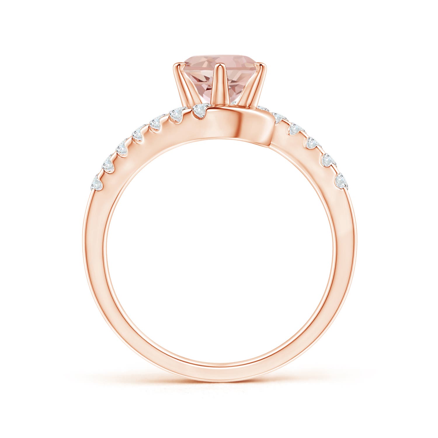 AAAA - Morganite / 1.45 CT / 14 KT Rose Gold