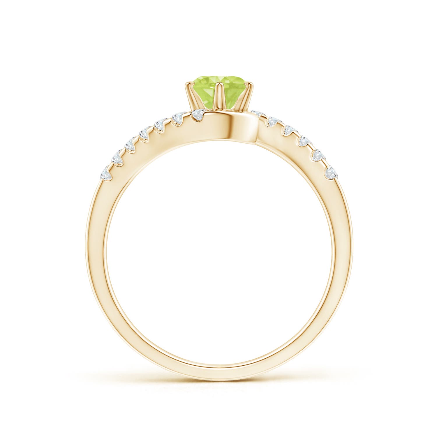 A - Peridot / 0.72 CT / 14 KT Yellow Gold