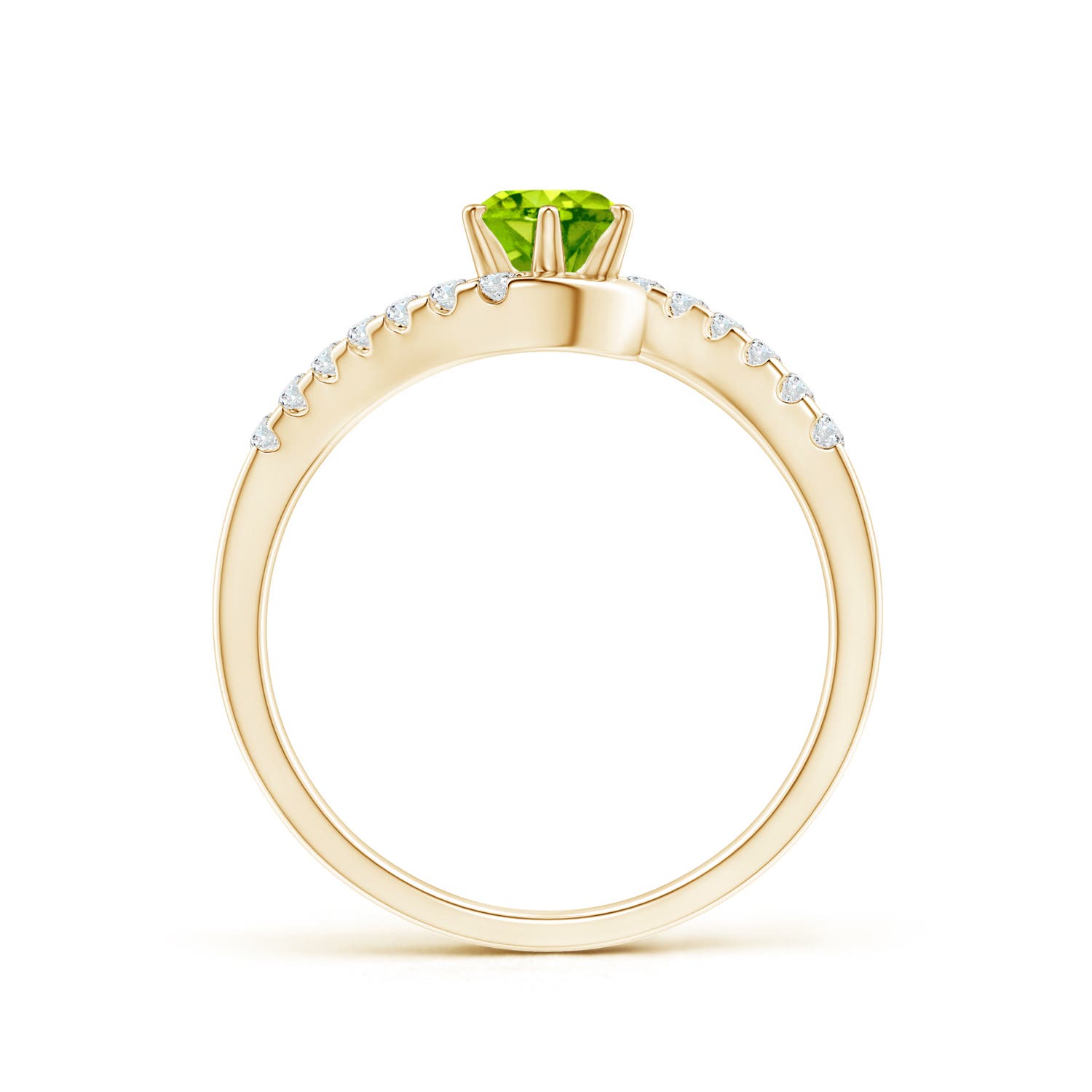 AAA - Peridot / 0.72 CT / 14 KT Yellow Gold