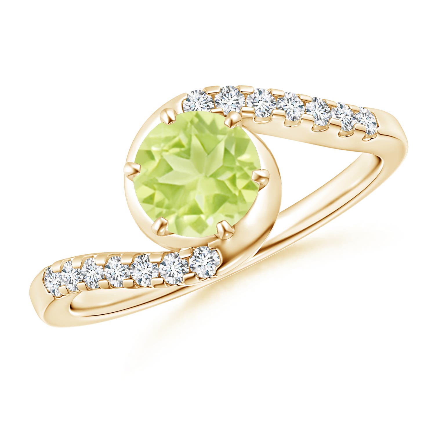 A - Peridot / 1.15 CT / 14 KT Yellow Gold