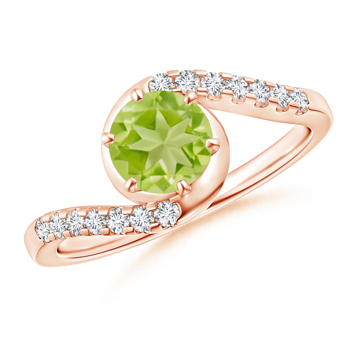 AA - Peridot / 1.15 CT / 14 KT Rose Gold