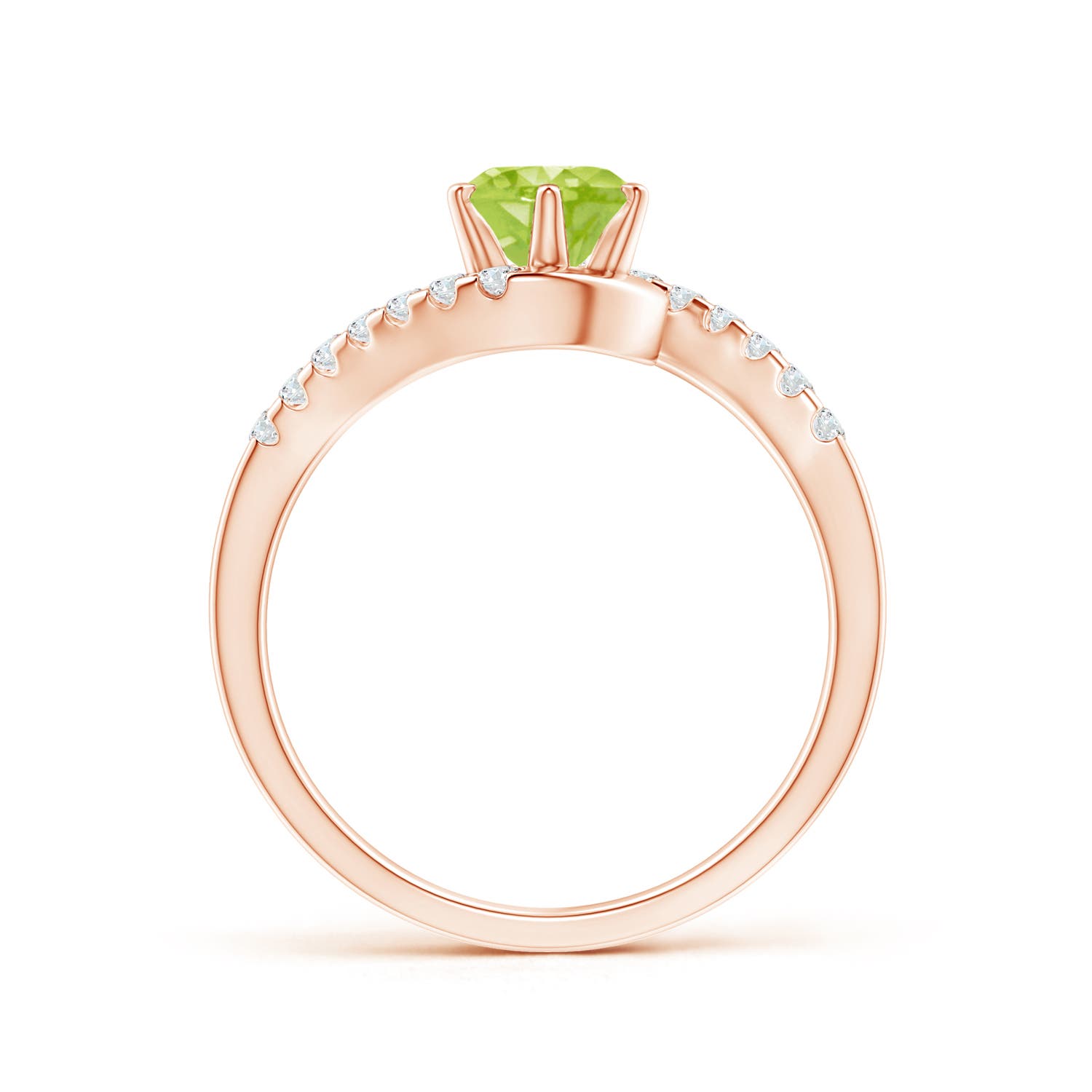 AA - Peridot / 1.15 CT / 14 KT Rose Gold